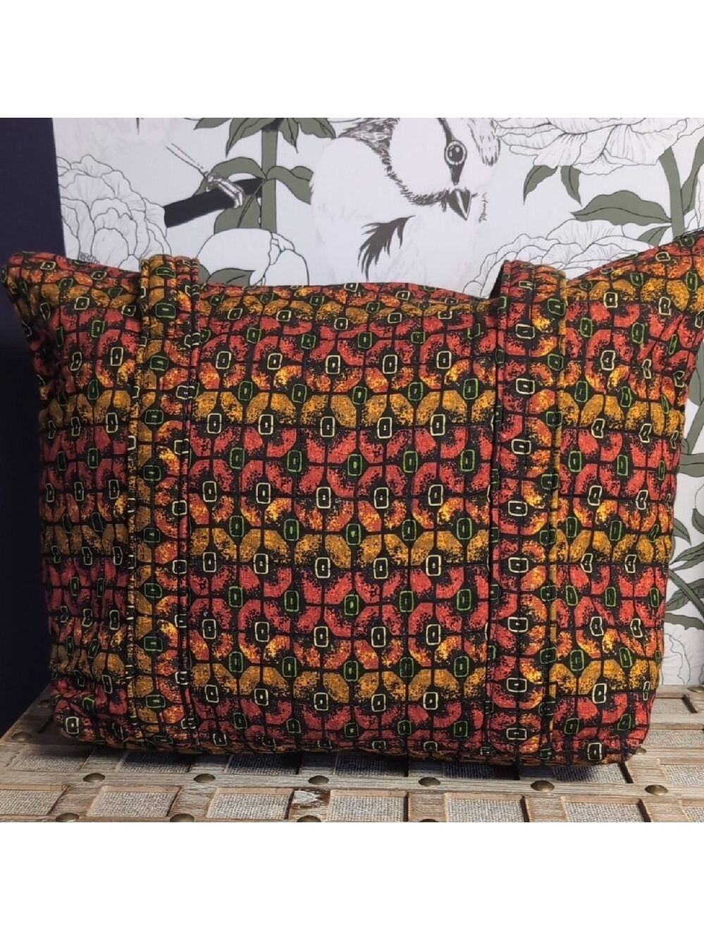 Handmade Tomato Pattern Tote